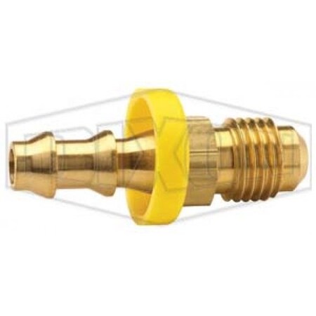 Dixon Hose Barb, 1-1/16-14 x 3/4 in Nominal, MUNF x Hose Barb, Brass, Domestic 2821217C